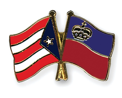 Fahnen Pins Puerto-Rico Liechtenstein