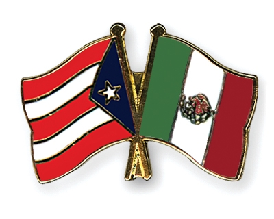Fahnen Pins Puerto-Rico Mexiko