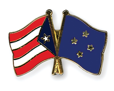 Fahnen Pins Puerto-Rico Mikronesien
