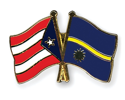 Fahnen Pins Puerto-Rico Nauru