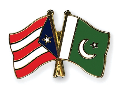 Fahnen Pins Puerto-Rico Pakistan