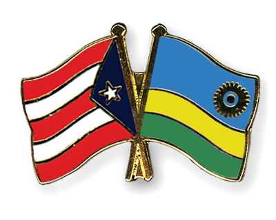 Fahnen Pins Puerto-Rico Ruanda