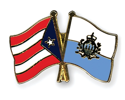 Fahnen Pins Puerto-Rico San-Marino