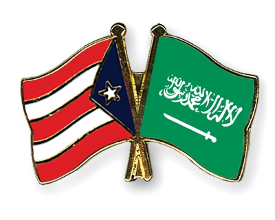 Fahnen Pins Puerto-Rico Saudi-Arabien