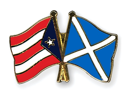 Fahnen Pins Puerto-Rico Schottland