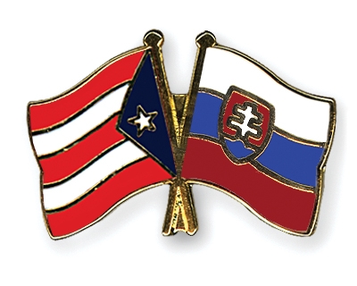 Fahnen Pins Puerto-Rico Slowakei