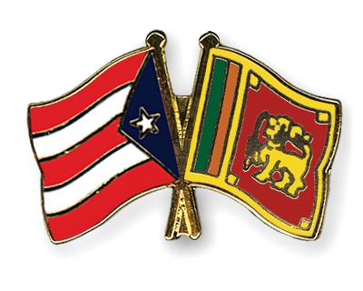 Fahnen Pins Puerto-Rico Sri-Lanka