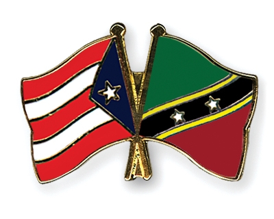 Fahnen Pins Puerto-Rico St-Kitts-und-Nevis