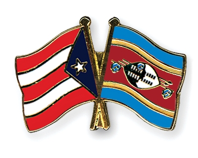 Fahnen Pins Puerto-Rico Swasiland