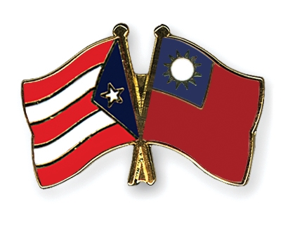 Fahnen Pins Puerto-Rico Taiwan