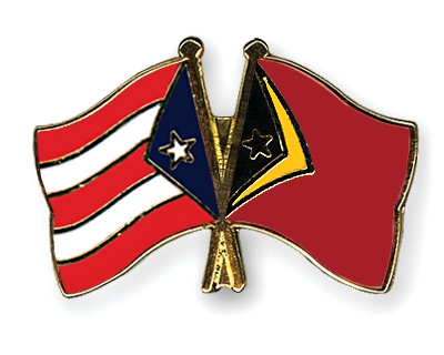 Fahnen Pins Puerto-Rico Timor-Leste