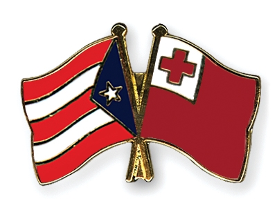 Fahnen Pins Puerto-Rico Tonga