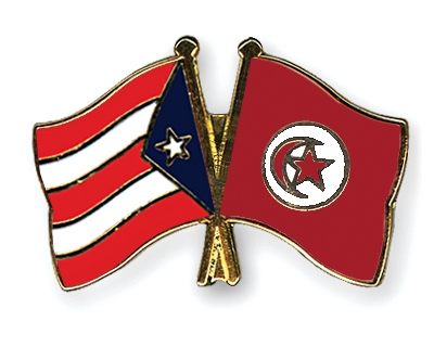 Fahnen Pins Puerto-Rico Tunesien