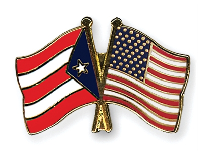 Fahnen Pins Puerto-Rico USA