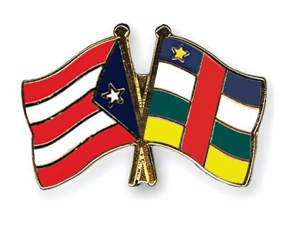 Fahnen Pins Puerto-Rico Zentralafrikanische-Republik