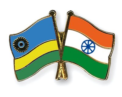Fahnen Pins Ruanda Indien