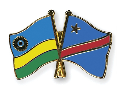 Fahnen Pins Ruanda Kongo-Demokratische-Republik