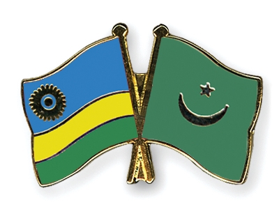 Fahnen Pins Ruanda Mauretanien