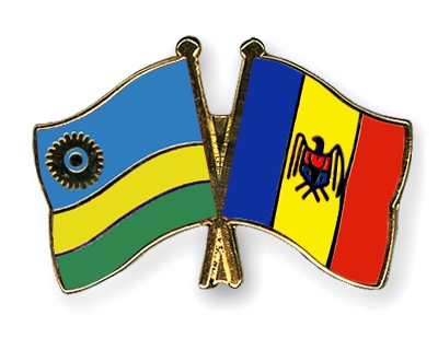 Fahnen Pins Ruanda Moldau
