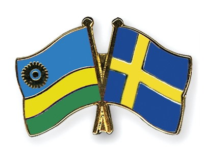 Fahnen Pins Ruanda Schweden