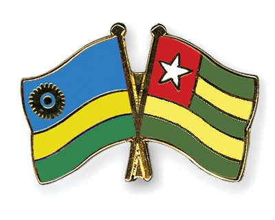 Fahnen Pins Ruanda Togo