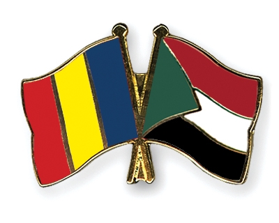 Fahnen Pins Rumnien Sudan