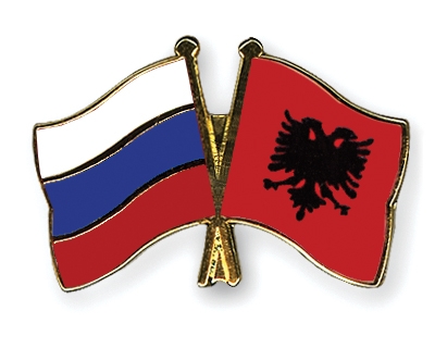 Fahnen Pins Russland Albanien