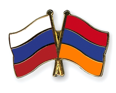 Fahnen Pins Russland Armenien