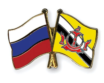 Fahnen Pins Russland Brunei-Darussalam