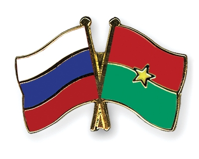 Fahnen Pins Russland Burkina-Faso