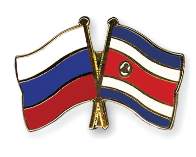 Fahnen Pins Russland Costa-Rica