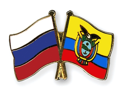 Fahnen Pins Russland Ecuador
