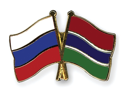 Fahnen Pins Russland Gambia