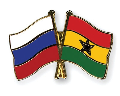 Fahnen Pins Russland Ghana
