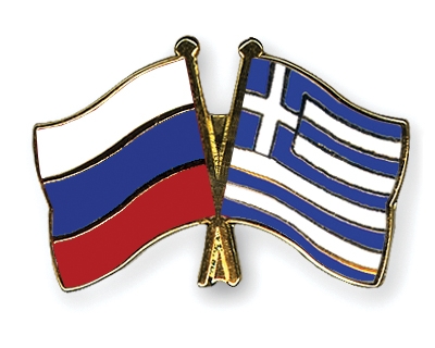 Fahnen Pins Russland Griechenland
