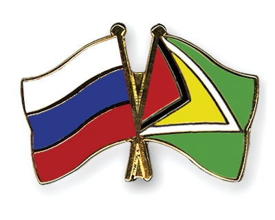 Fahnen Pins Russland Guyana