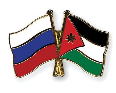 Fahnen Pins Russland Jordanien