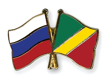 Fahnen Pins Russland Kongo-Republik