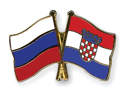 Fahnen Pins Russland Kroatien