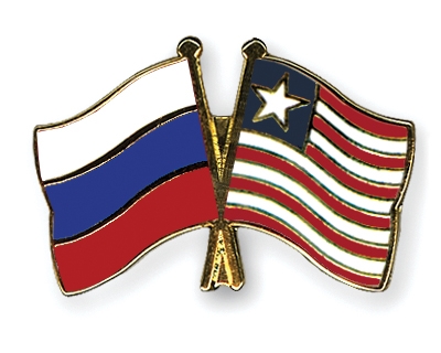 Fahnen Pins Russland Liberia