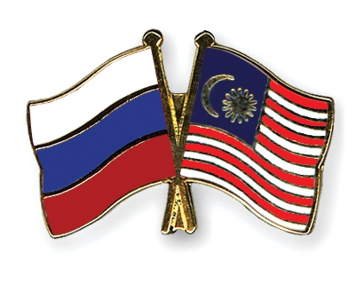 Fahnen Pins Russland Malaysia