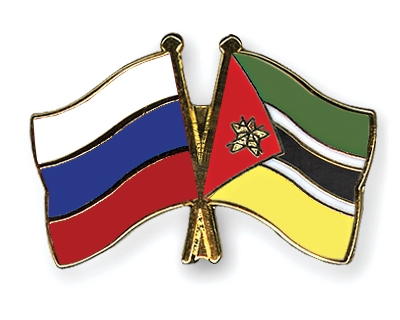 Fahnen Pins Russland Mosambik