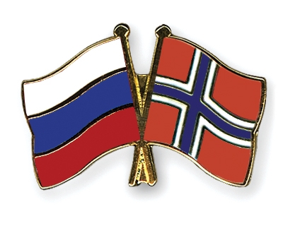 Fahnen Pins Russland Norwegen