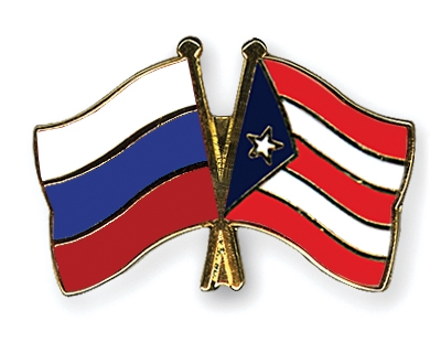 Fahnen Pins Russland Puerto-Rico