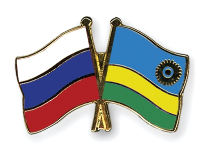 Fahnen Pins Russland Ruanda