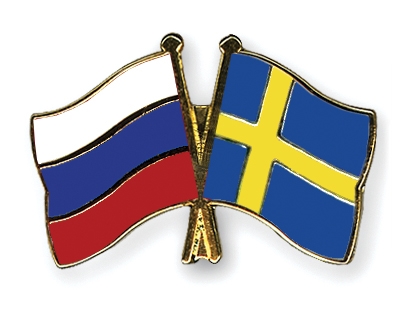 Fahnen Pins Russland Schweden