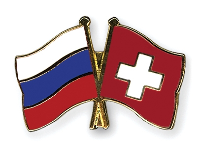 Fahnen Pins Russland Schweiz