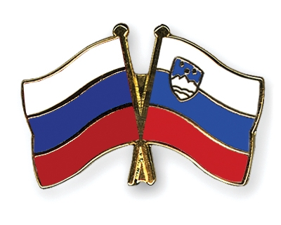 Fahnen Pins Russland Slowenien