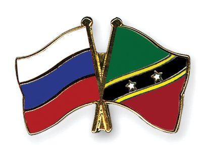 Fahnen Pins Russland St-Kitts-und-Nevis