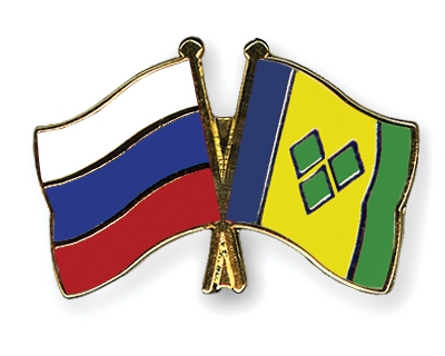 Fahnen Pins Russland St-Vincent-und-die-Grenadinen